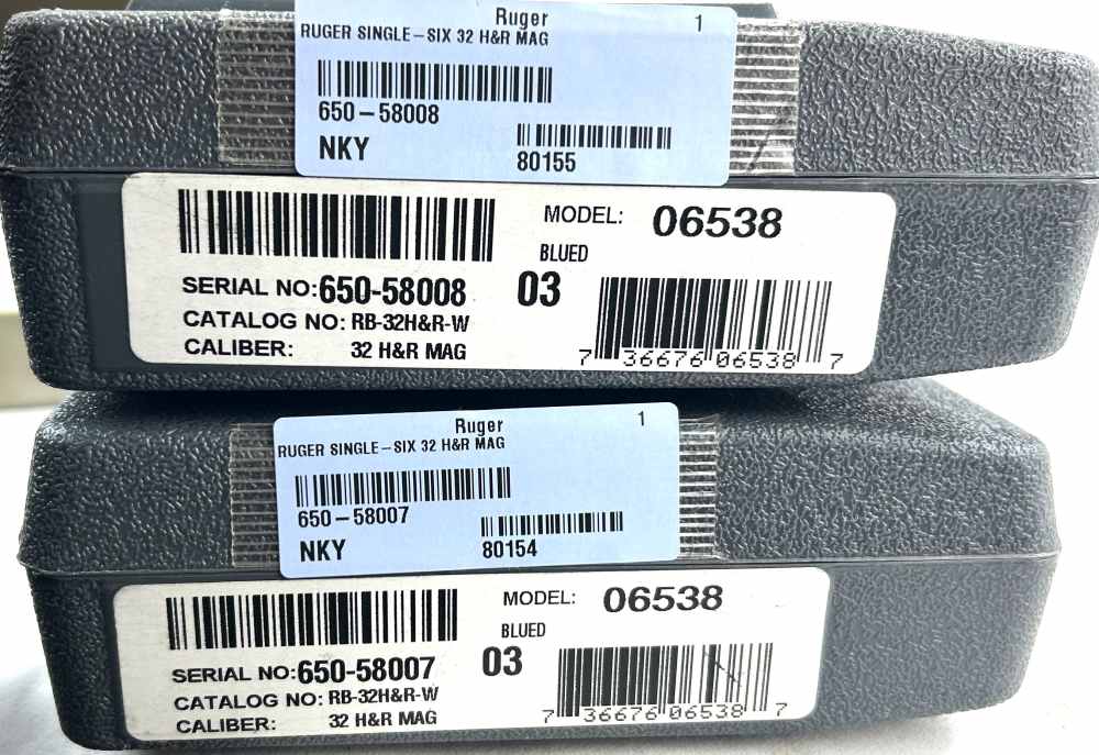 2017 Consecutive Serial Ruger New Model Single Six Bisley 32 H&R Mag USED-img-0