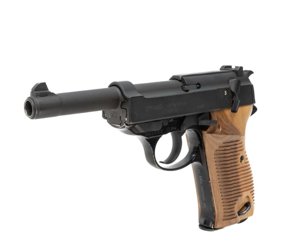 Surplus German Walther P1 9mm 8+1 DA/SA w/ Wood Grips-img-4