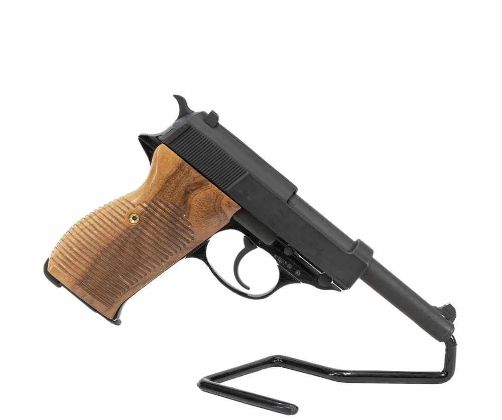 Surplus German Walther P1 9mm 8+1 DA/SA w/ Wood Grips-img-0