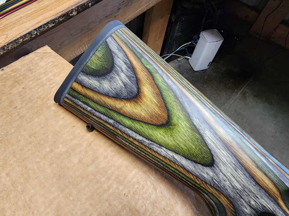 PICS! NEW RUGER M77/22 22 HORNET RIFLE 18.5 THREADED GREEN LAMINATE 77 NIB-img-5