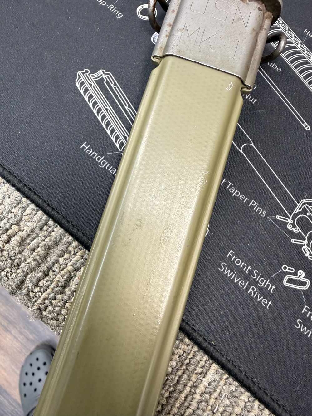All Original 16 Inch USN MKI Scabbed Only Fans M1 Garand 1903 30-06-img-7