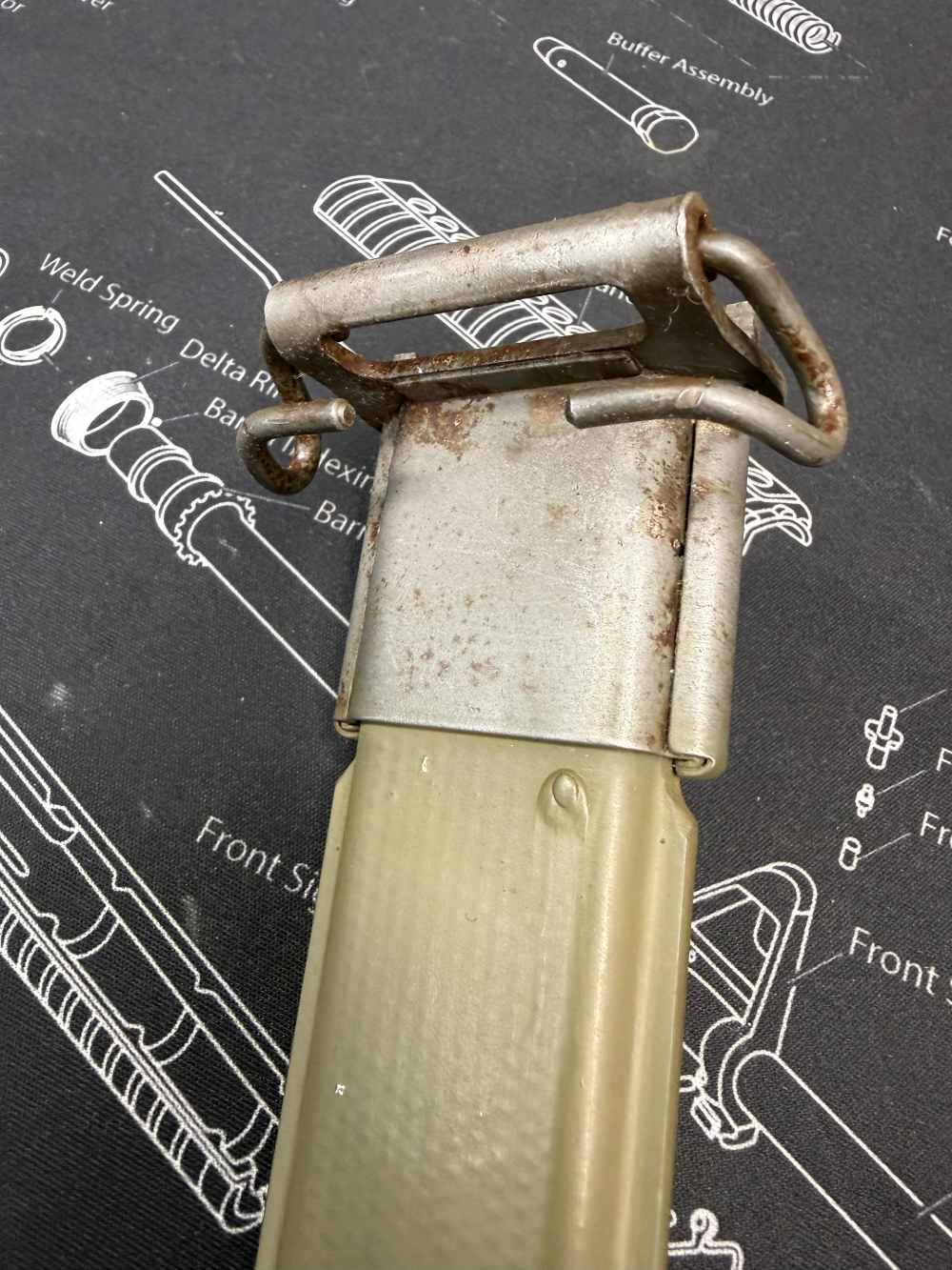 All Original 16 Inch USN MKI Scabbed Only Fans M1 Garand 1903 30-06-img-11