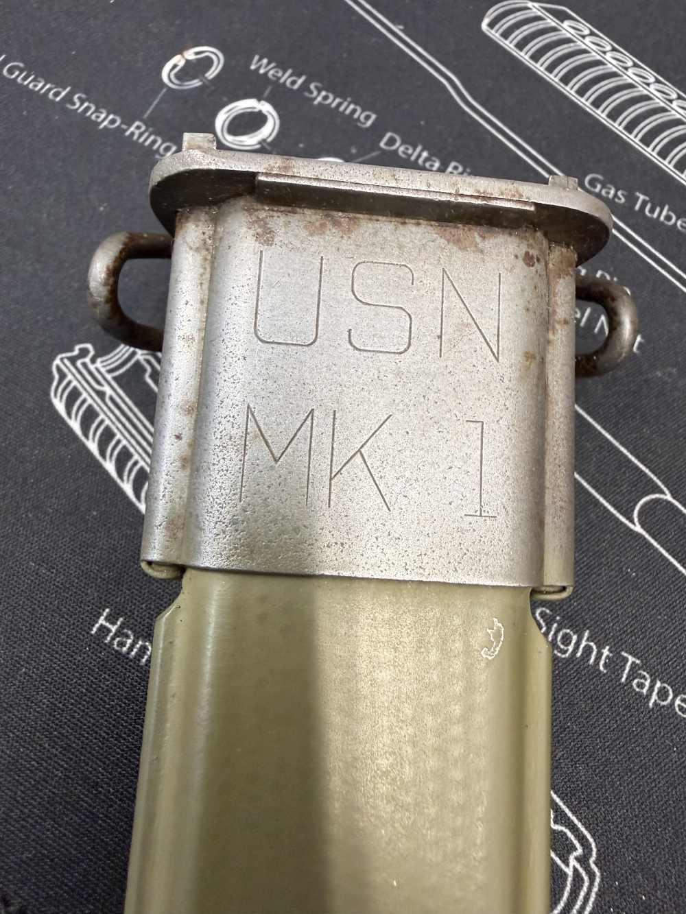 All Original 16 Inch USN MKI Scabbed Only Fans M1 Garand 1903 30-06-img-9