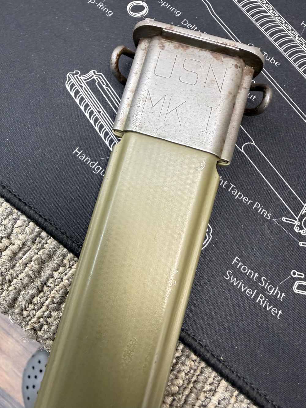 All Original 16 Inch USN MKI Scabbed Only Fans M1 Garand 1903 30-06-img-8