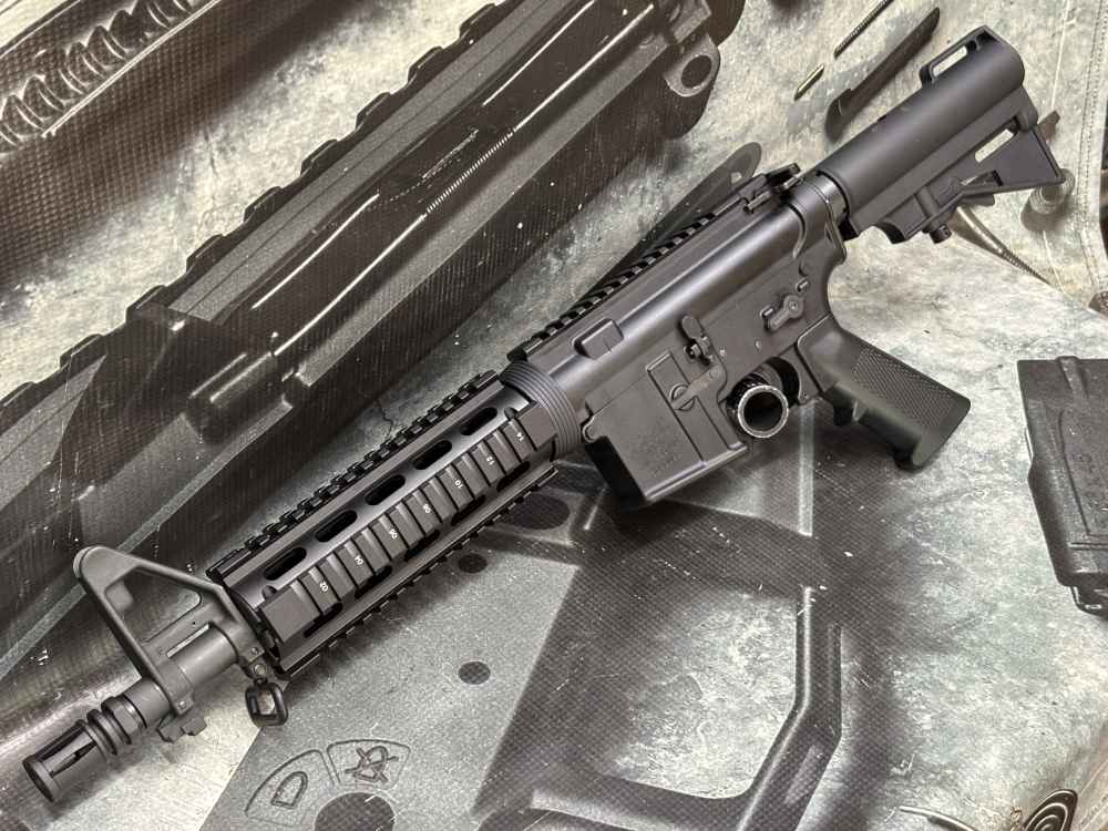 Colt M16A1 CQB Mk18 Mod0 retro clone 10.3" Crane Spec 5.56 FRT option-img-19