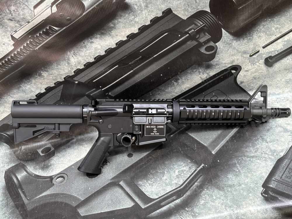 Colt M16A1 CQB Mk18 Mod0 retro clone 10.3" Crane Spec 5.56 FRT option-img-1