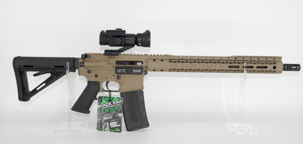 Black Rain Ordnance SPEC 15 Rifle 5.56 FDE w/ Vortex Strikefire II Optic -img-0