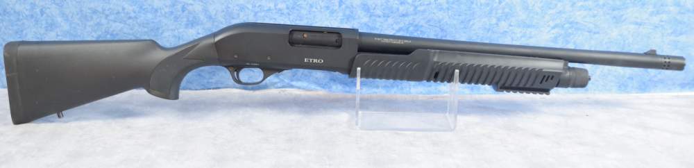 ATA ETRO 12 GA PUMP ACTION SHOTGUN 18IN 5+1 BLACK SYNTHETIC-img-0