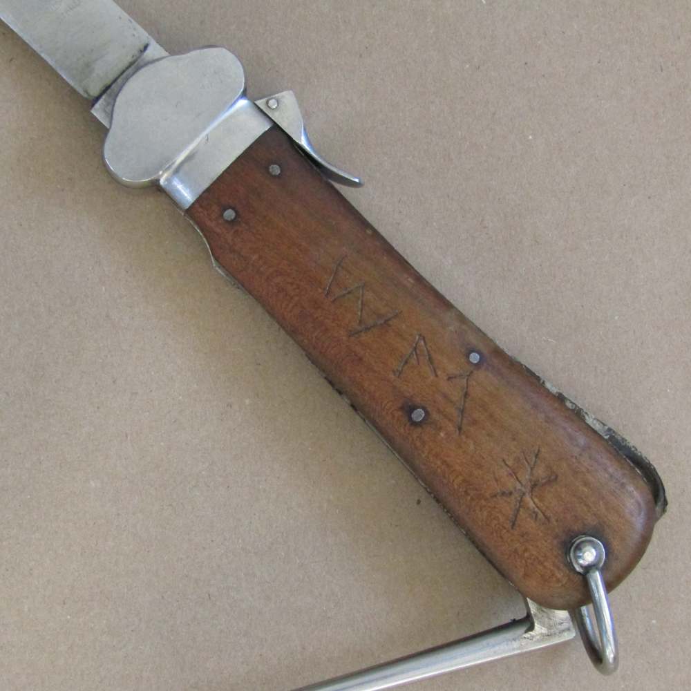 1942 WW2 German Luftwaffe Type1-A1 Paratrooper Gravity Knife Weyersberg W29-img-5