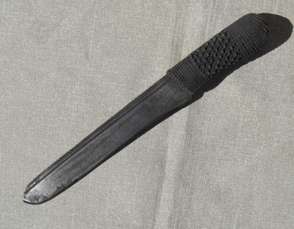  FOLK ART WHALERS MACRAMAE` HILT FLENSING KNIFE CUT DOWN SWORD 1850's-img-4