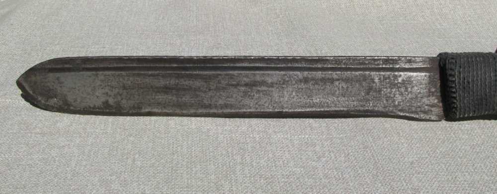  FOLK ART WHALERS MACRAMAE` HILT FLENSING KNIFE CUT DOWN SWORD 1850's-img-12