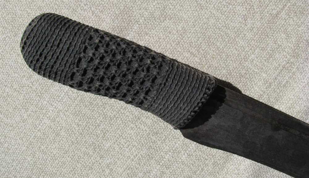  FOLK ART WHALERS MACRAMAE` HILT FLENSING KNIFE CUT DOWN SWORD 1850's-img-5
