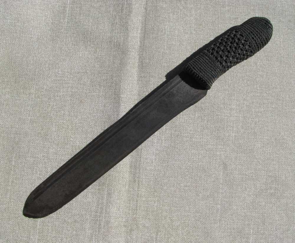  FOLK ART WHALERS MACRAMAE` HILT FLENSING KNIFE CUT DOWN SWORD 1850's-img-9