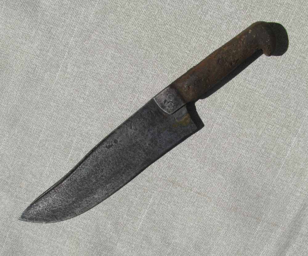 LATE RENAISSANCE PERIOD LARGE HAND MADE ENGLISH KNIFE  2 TOUCHMARKS c.1600s-img-3