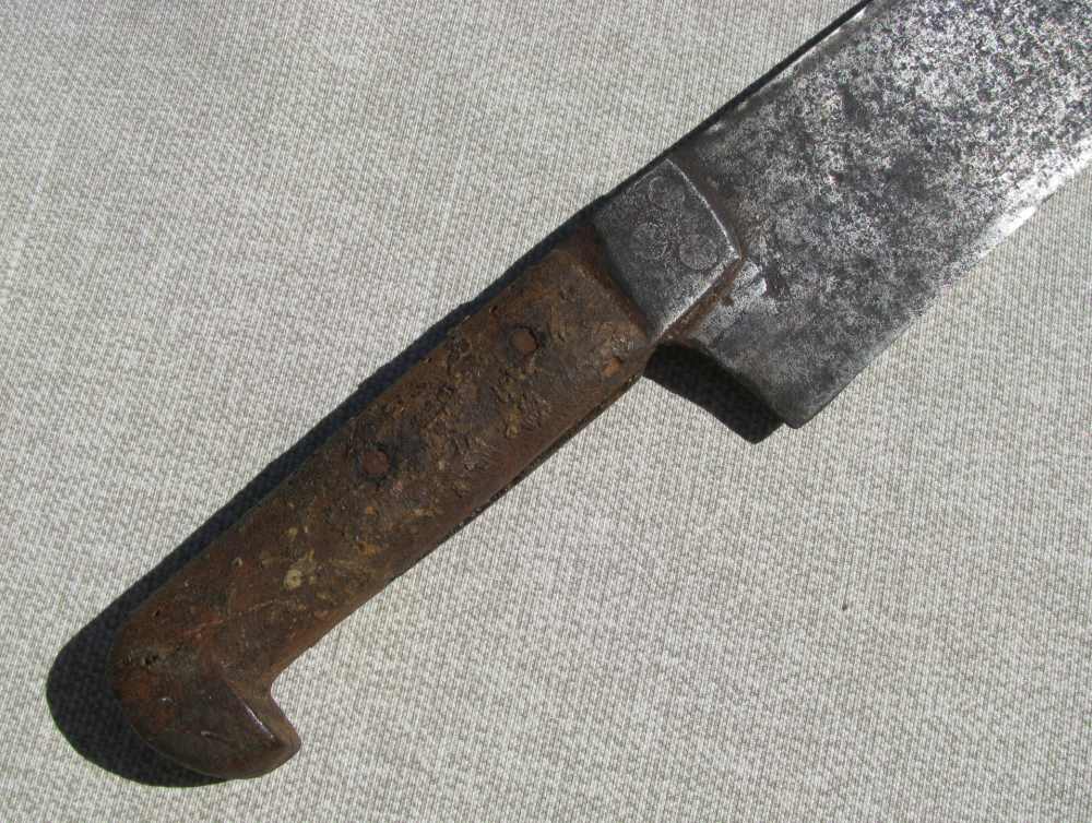 LATE RENAISSANCE PERIOD LARGE HAND MADE ENGLISH KNIFE  2 TOUCHMARKS c.1600s-img-8