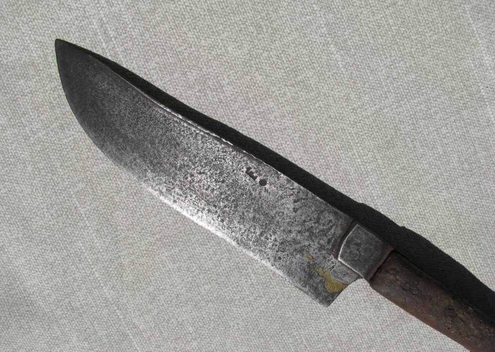 LATE RENAISSANCE PERIOD LARGE HAND MADE ENGLISH KNIFE  2 TOUCHMARKS c.1600s-img-5