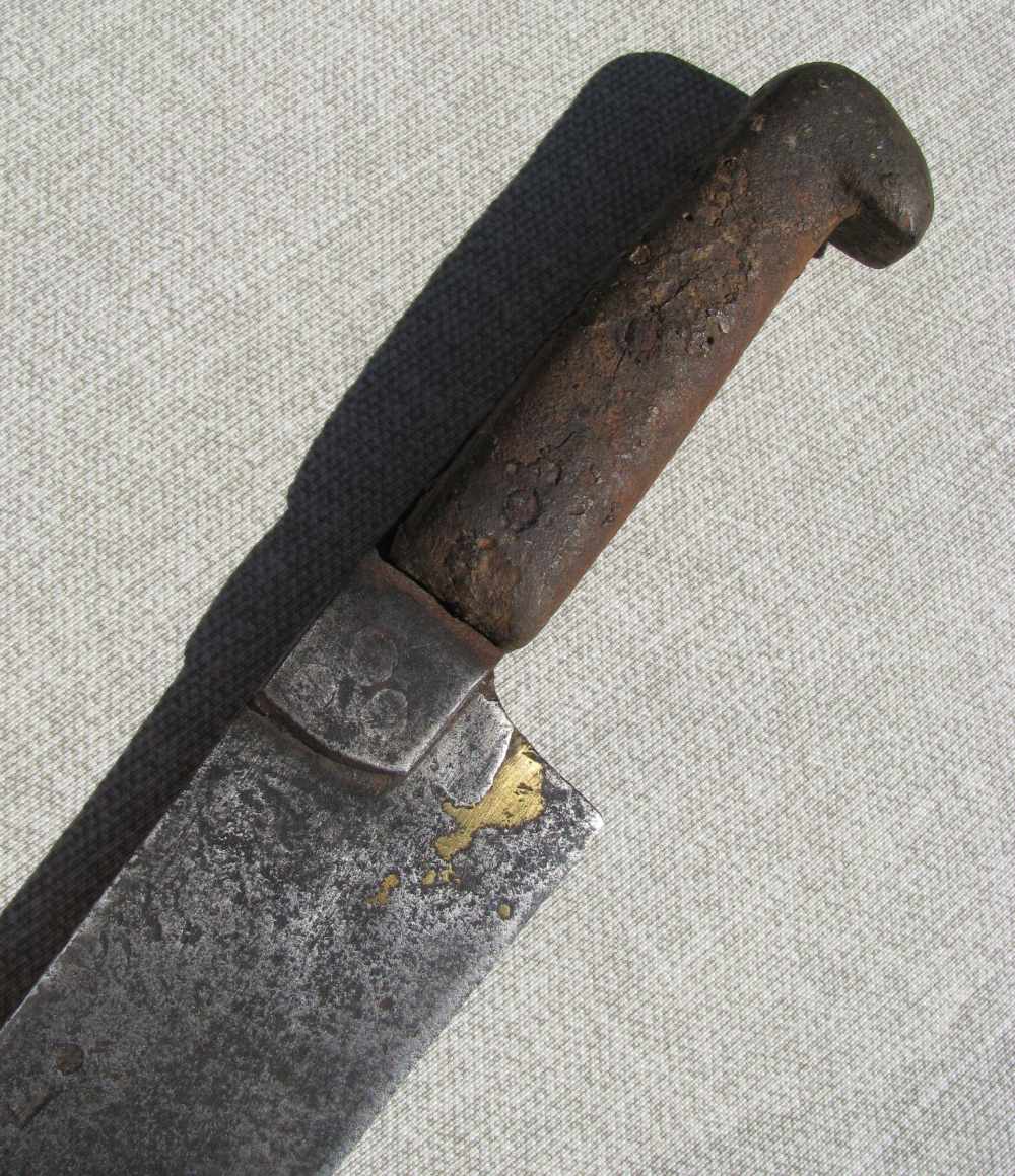 LATE RENAISSANCE PERIOD LARGE HAND MADE ENGLISH KNIFE  2 TOUCHMARKS c.1600s-img-12