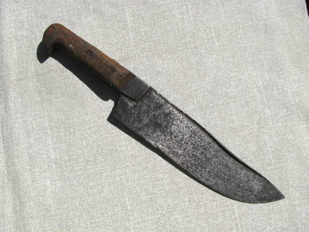 LATE RENAISSANCE PERIOD LARGE HAND MADE ENGLISH KNIFE  2 TOUCHMARKS c.1600s-img-1