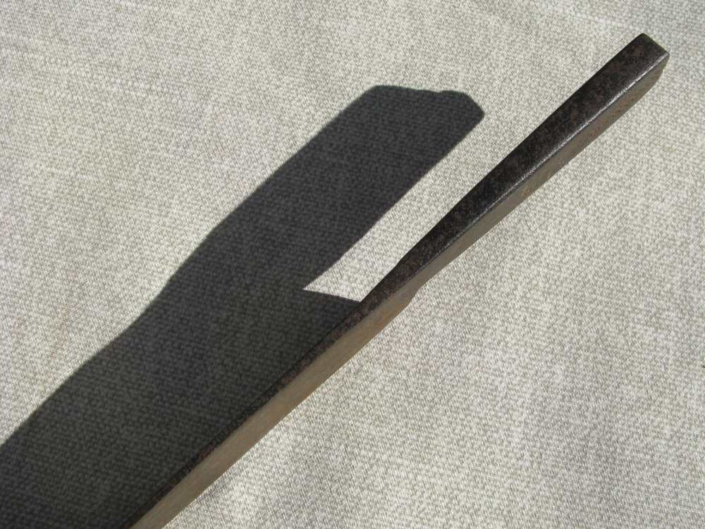 LARGE AMERICAN BOWIE* KNIFE FORGED FROM AN ENGLISH RASP FILE / CIRCA 1850-img-8