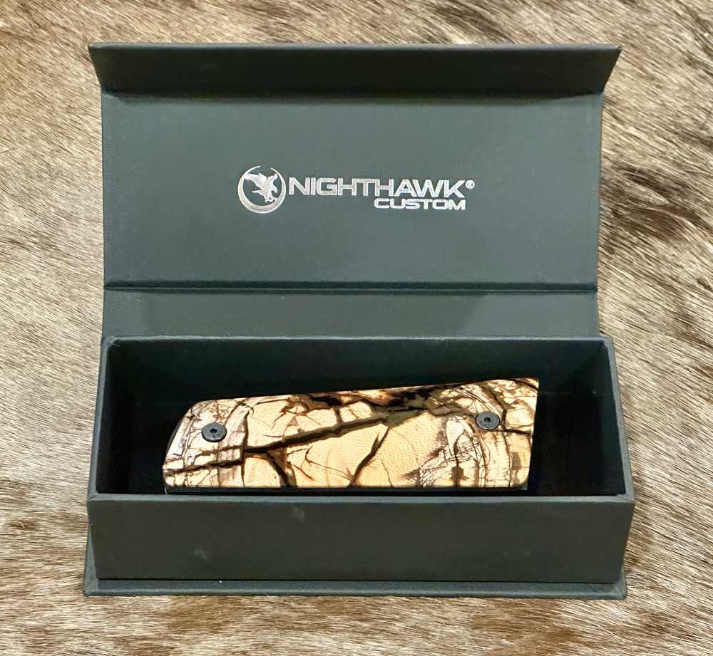 NIGHTHAWK CUSTOM CROSS-CUT MAMMOTH IVORY 1911 GOV'T / COMMANDER GRIPS-img-4
