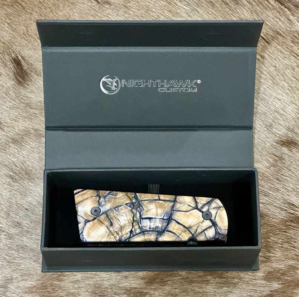 NIGHTHAWK CUSTOM CROSS-CUT MAMMOTH IVORY 1911 GOV'T / COMMANDER GRIPS-img-4