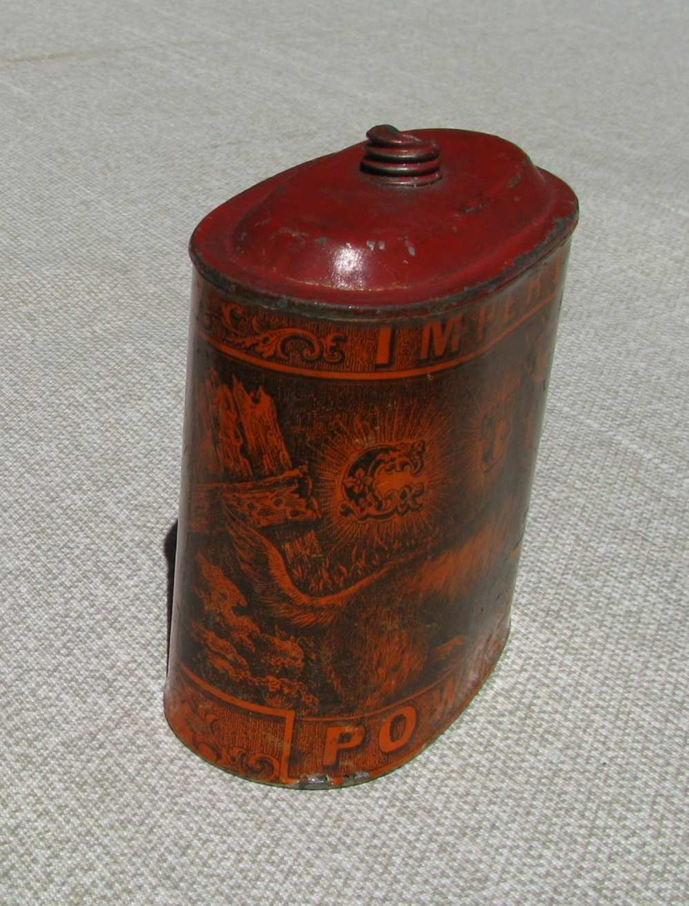 Eureka Powder Works Hunting Dog Imperial Gun Powder Tin 1885 –1905-img-4