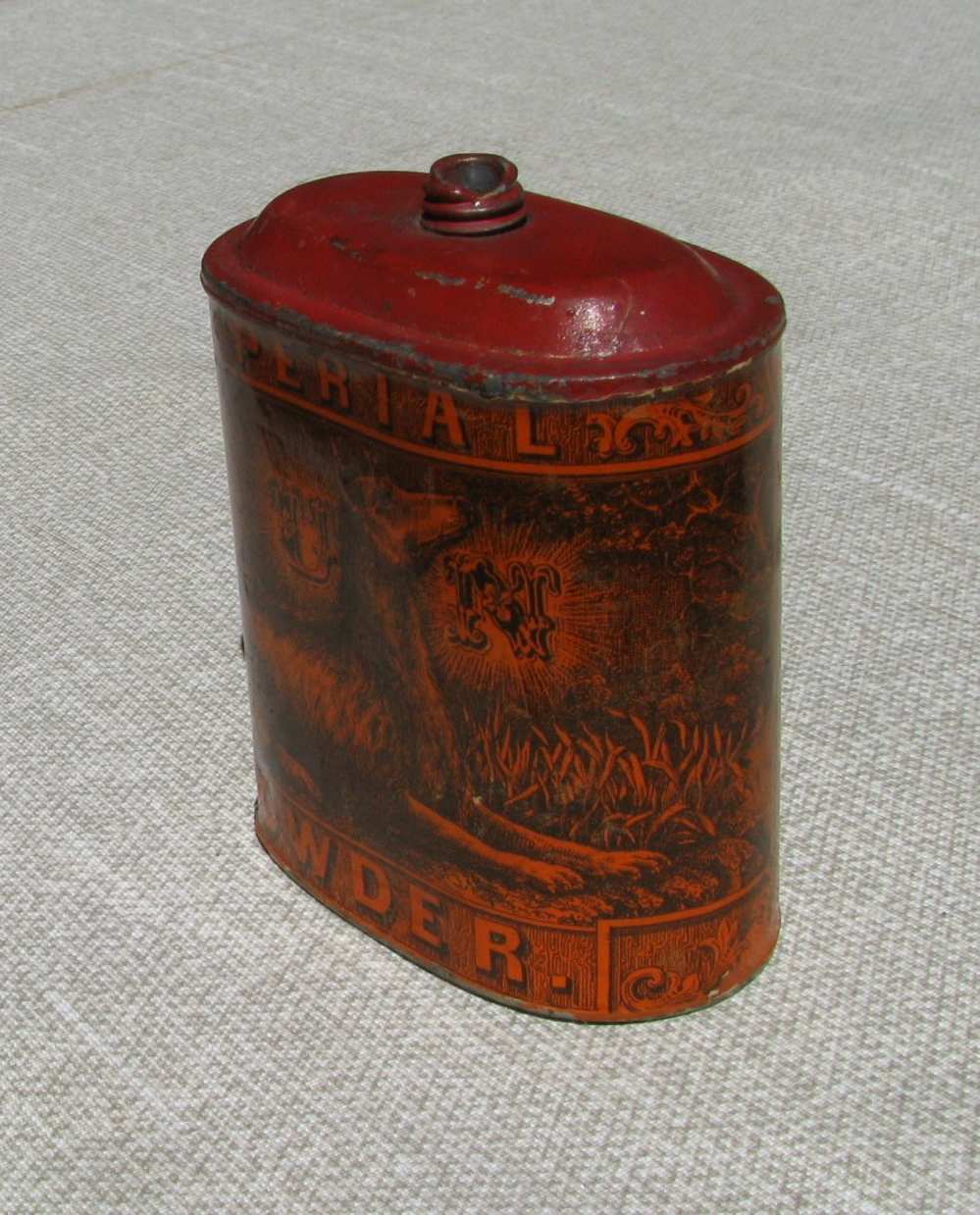 Eureka Powder Works Hunting Dog Imperial Gun Powder Tin 1885 –1905-img-5