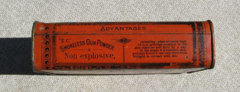 American E.C. Powder Co. No 1 Smokeless Sho Gun Powder Tin CIRCA 1895 –1915-img-6