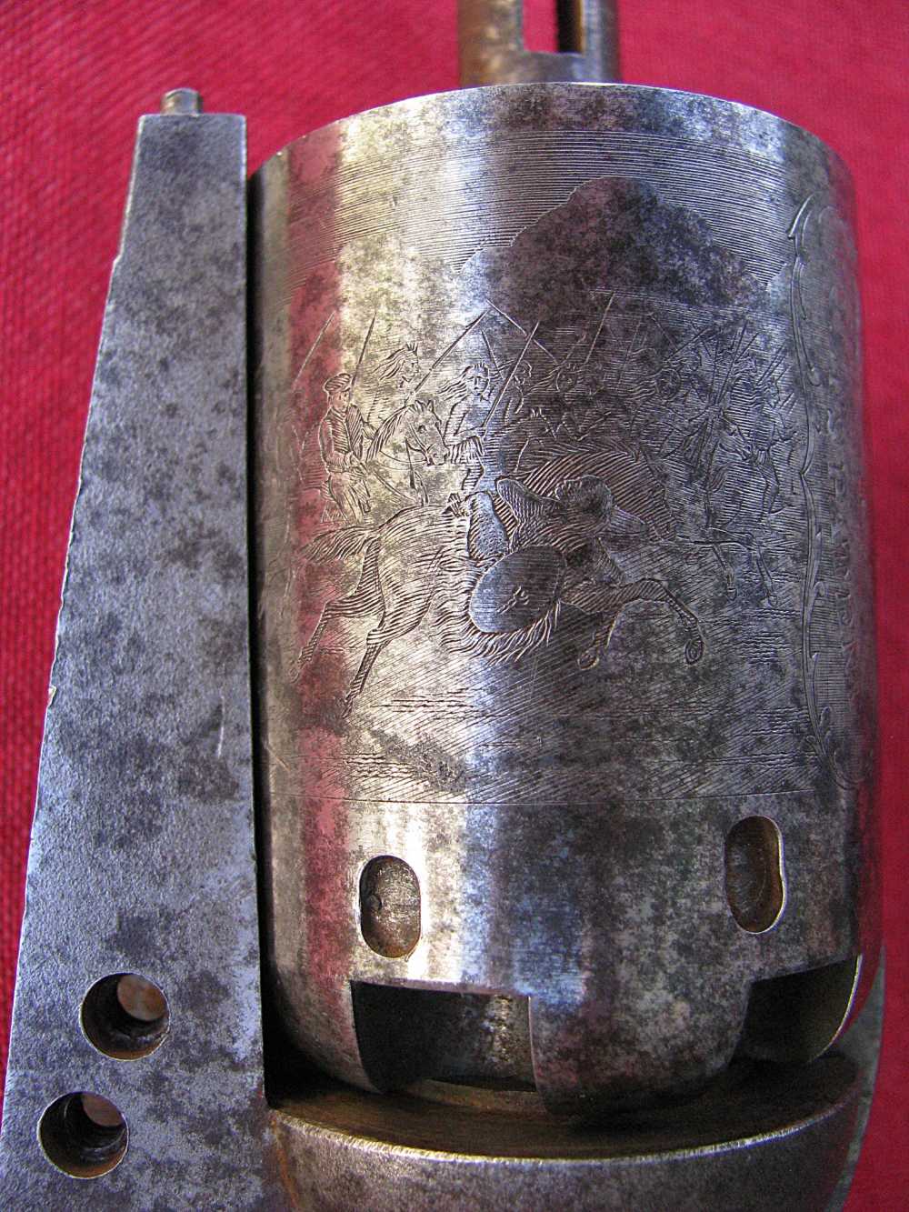 SALE! HISTORICALY IMPORTANT COLT 1848 FLUCK DRAGOON PERIOD CYLINDER+HAMMER-img-2