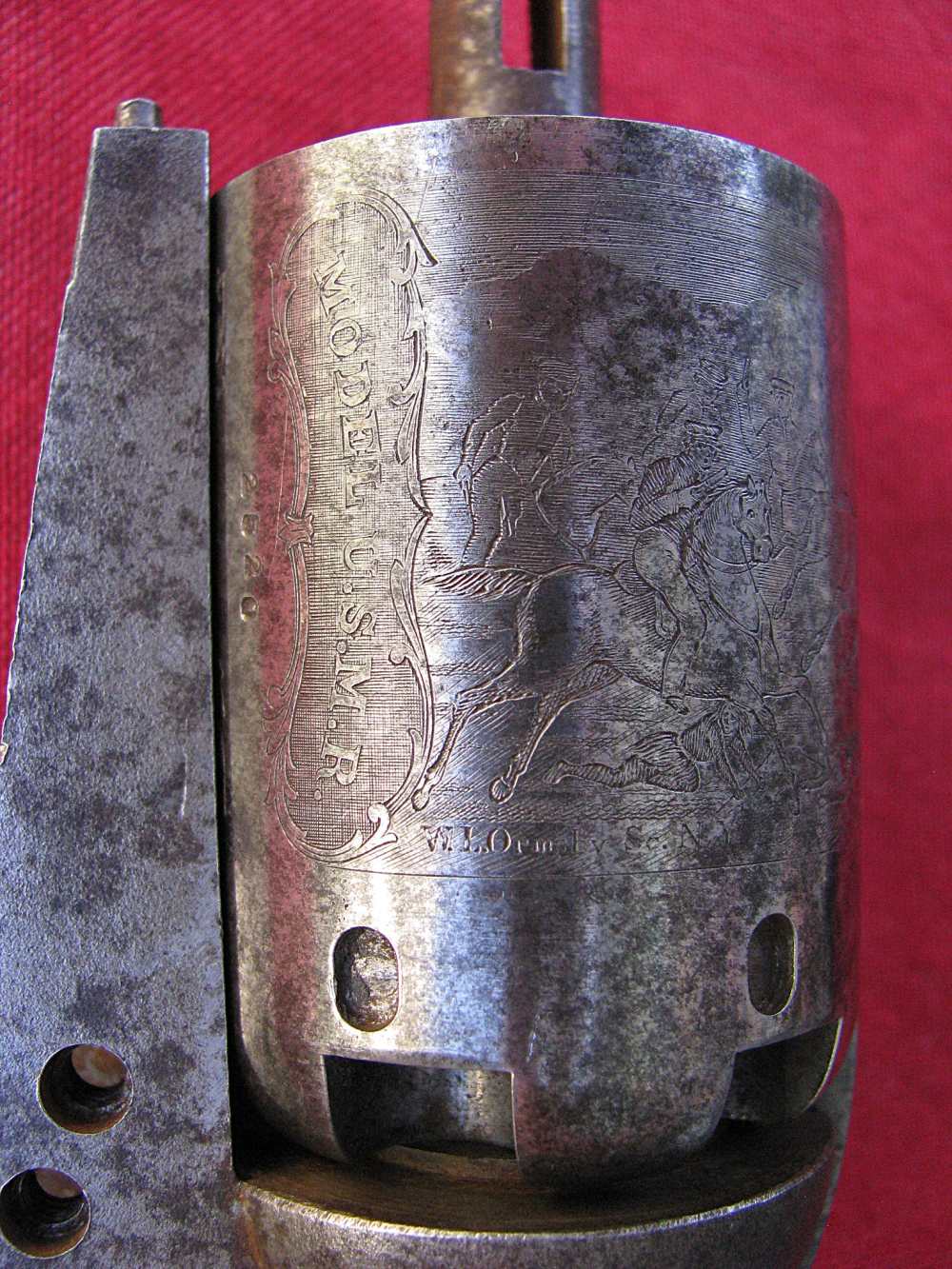 SALE! HISTORICALY IMPORTANT COLT 1848 FLUCK DRAGOON PERIOD CYLINDER+HAMMER-img-8