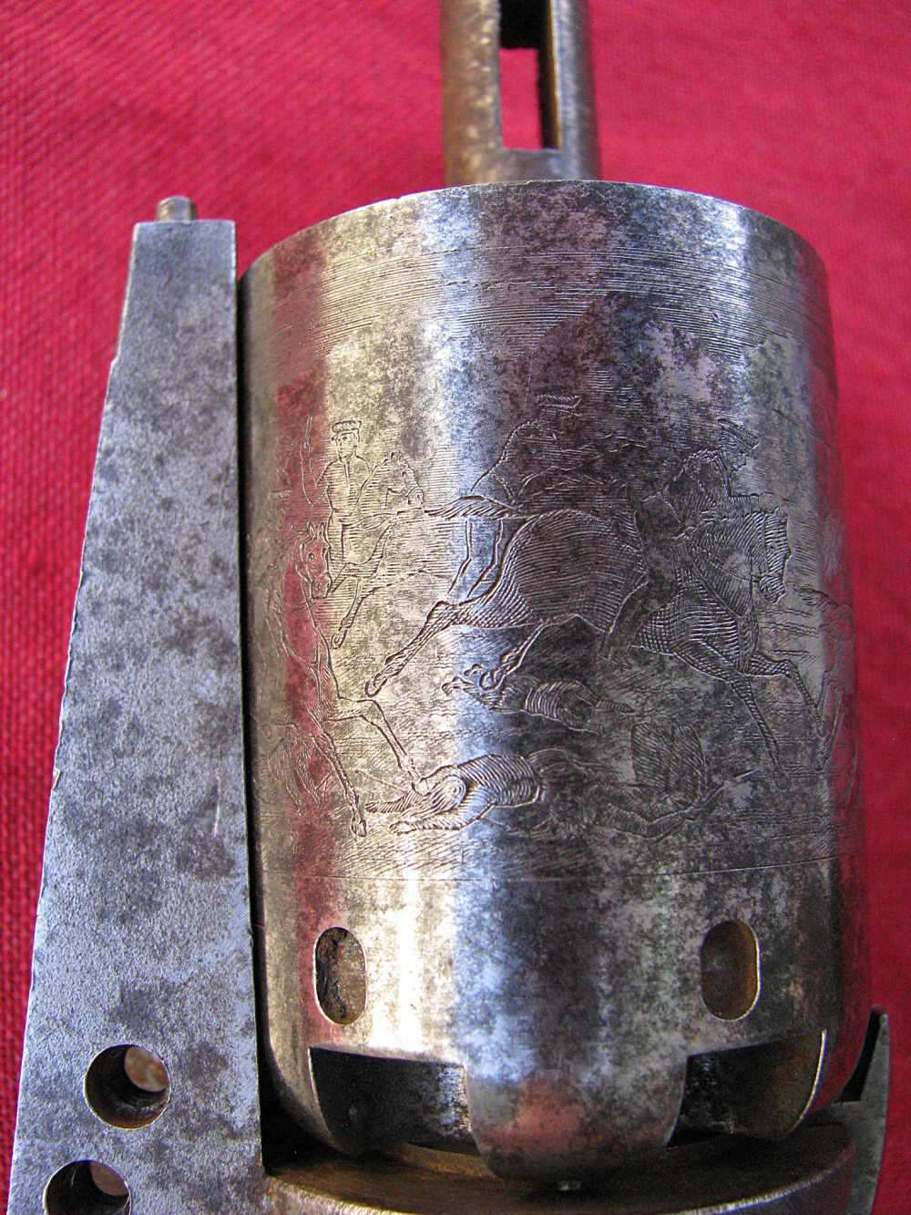 SALE! HISTORICALY IMPORTANT COLT 1848 FLUCK DRAGOON PERIOD CYLINDER+HAMMER-img-4