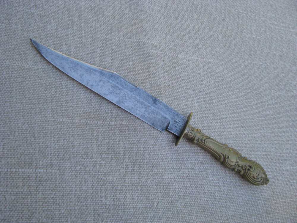 ANTIQUE BOWIE KNIFE AND ORIGINAL SHEATH CIRCA 1840’s – MID 1860’s-img-8