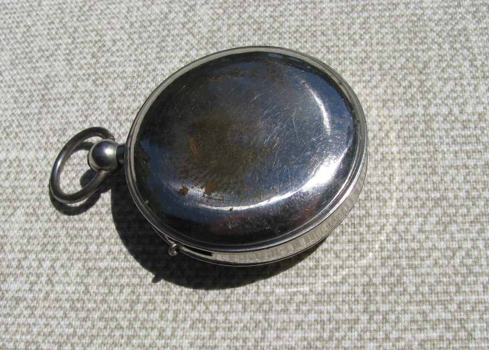 FINE ANTIQUE GAMBLERS 3 SPINNING DICE LEVER POCKET WATCH MECHANICAL GAME-img-9