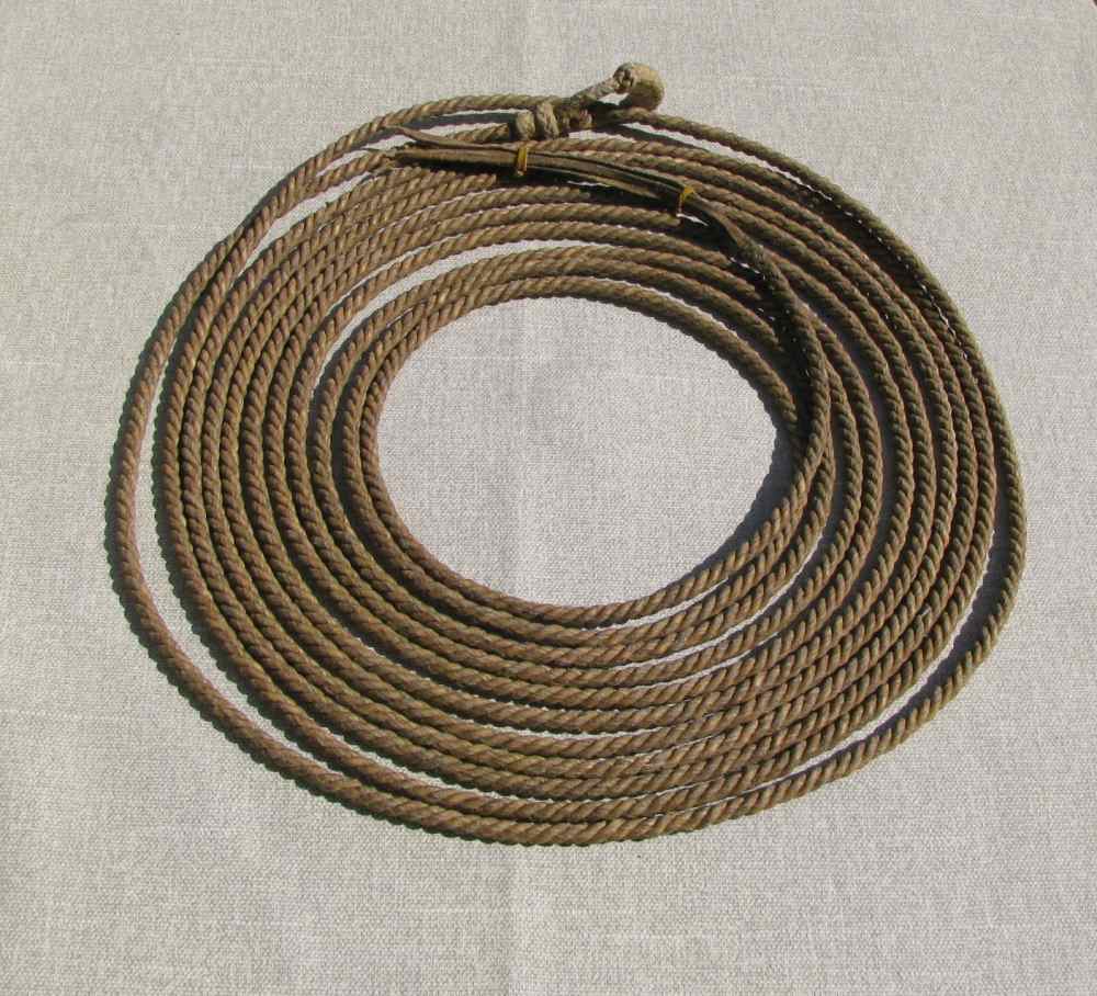  FINE RARE ANTIQUE 6 STRAND TWIST BRAIDED FOLKART RAWHIDE REATA +PROVENANCE-img-10