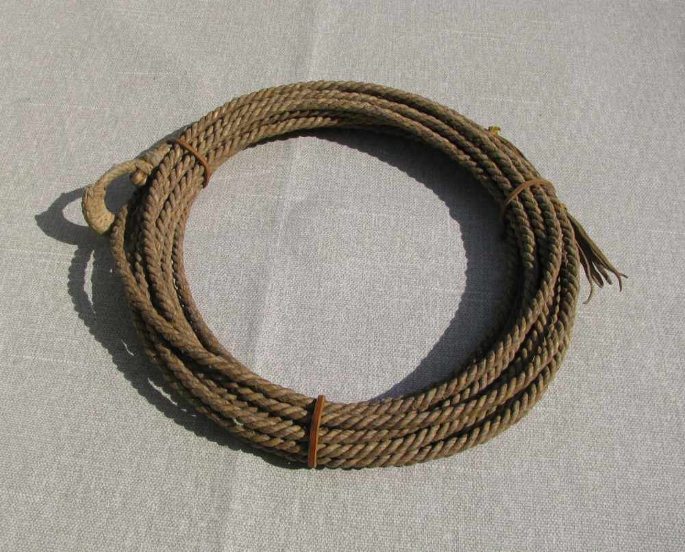  FINE RARE ANTIQUE 6 STRAND TWIST BRAIDED FOLKART RAWHIDE REATA +PROVENANCE-img-13
