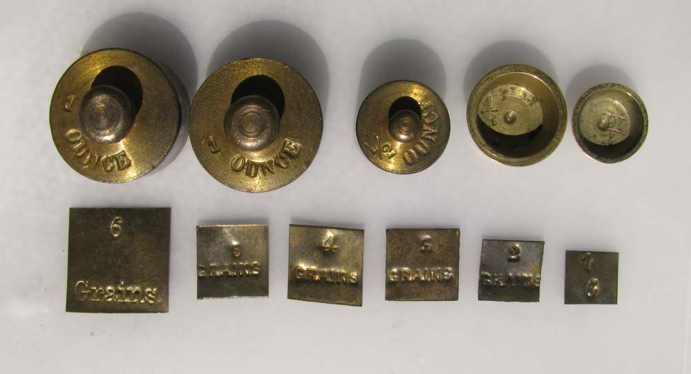 ANTIQUE MANUFACTURED EXPRESSLY FOR CALIFORNIA POCKET GOLD SCALE 1848-55-img-4