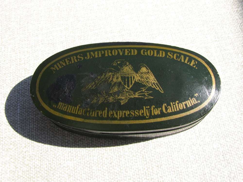 ANTIQUE MANUFACTURED EXPRESSLY FOR CALIFORNIA POCKET GOLD SCALE 1848-55-img-5