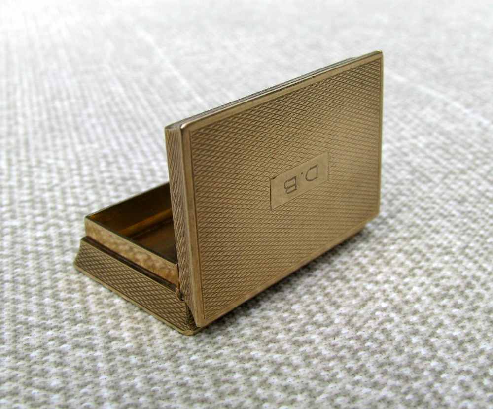  FINE ART DECO 9 KARAT GOLD PILL BOX LUXURY RETAILOR ASPREY LONDON 1935-img-19