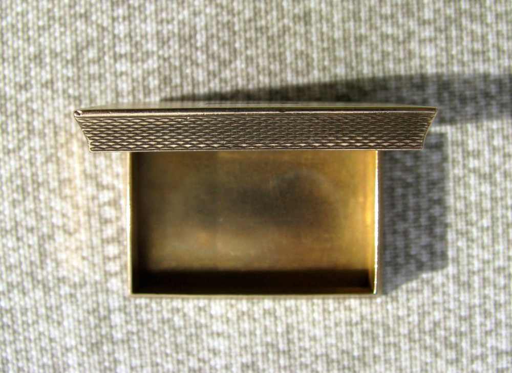  FINE ART DECO 9 KARAT GOLD PILL BOX LUXURY RETAILOR ASPREY LONDON 1935-img-14