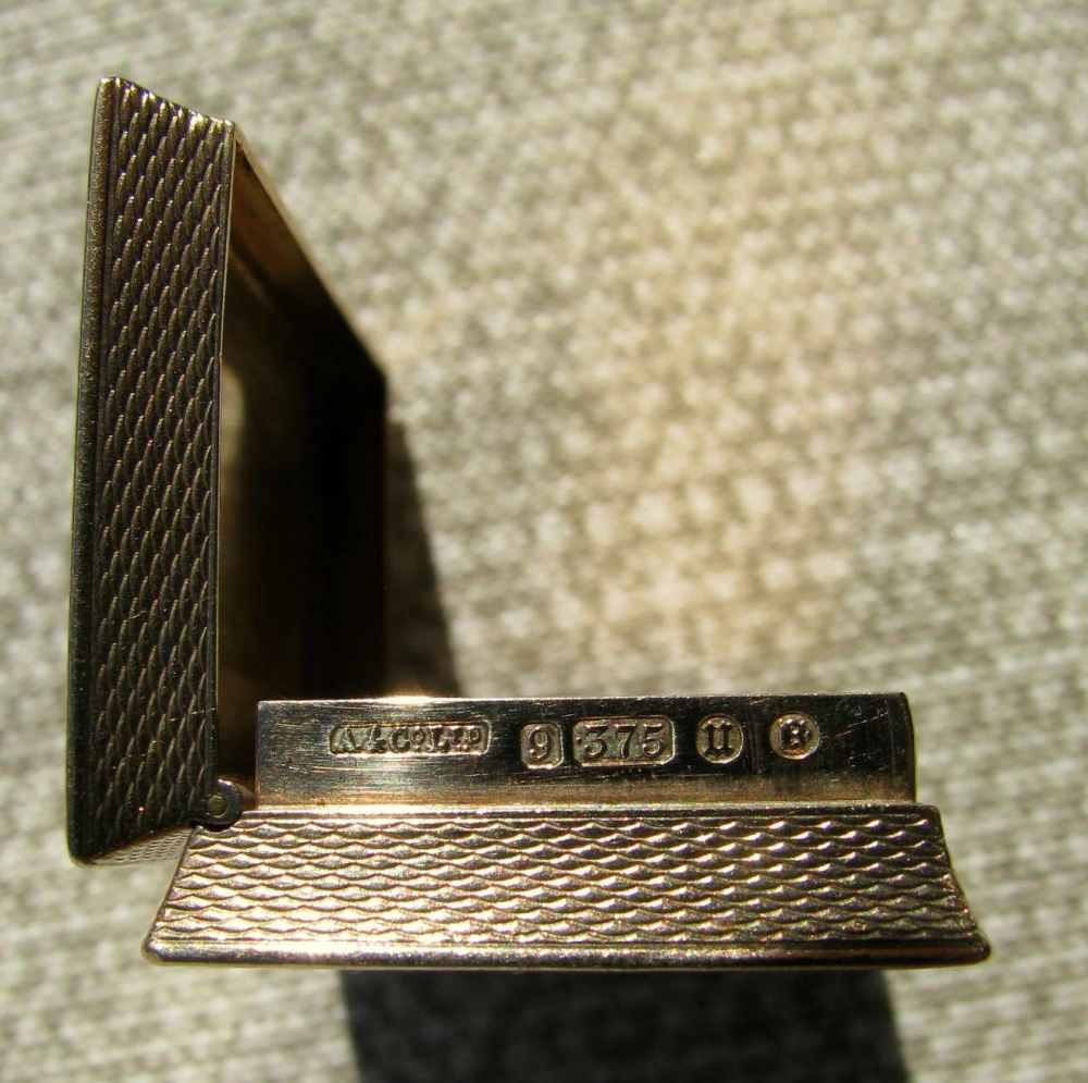  FINE ART DECO 9 KARAT GOLD PILL BOX LUXURY RETAILOR ASPREY LONDON 1935-img-5