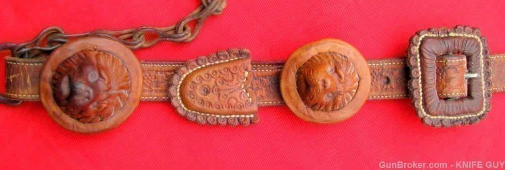 SALE! FINE SET 1870 CALIF SILVER BIT LION CONCHOS HEADSTALL HORSEHAIR REINS-img-3