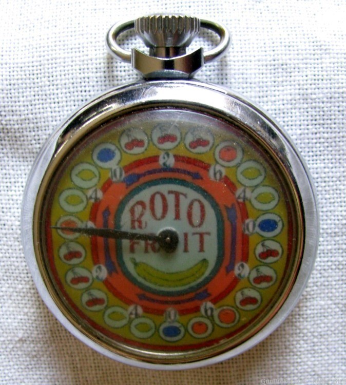 VINTAGE POCKET WATCH STYLE SLOT MACHINE MECHANICAL GAMBLING DEVICE-img-10