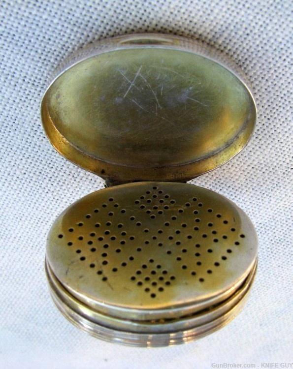 MINTY 1799 STERLING GOLD WASHED POCKET VINIAGARETTEJOSEPH ANGEL/LONDON-img-1