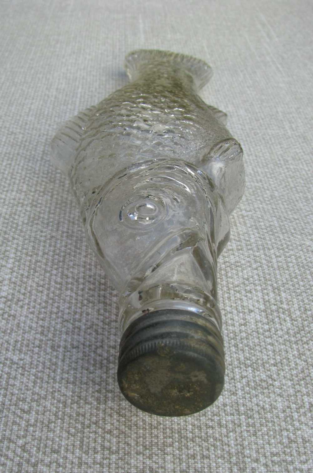 PRE-PROHIBITION HANDMADE MINTY AMERICAN FOLKART FIGURAL FISH WHISKEY FLASK -img-5