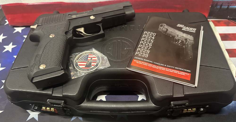 Exceptional Sig Sauer P220 Nightmare Custom Works 45 Auto 1 of 500 -img-0