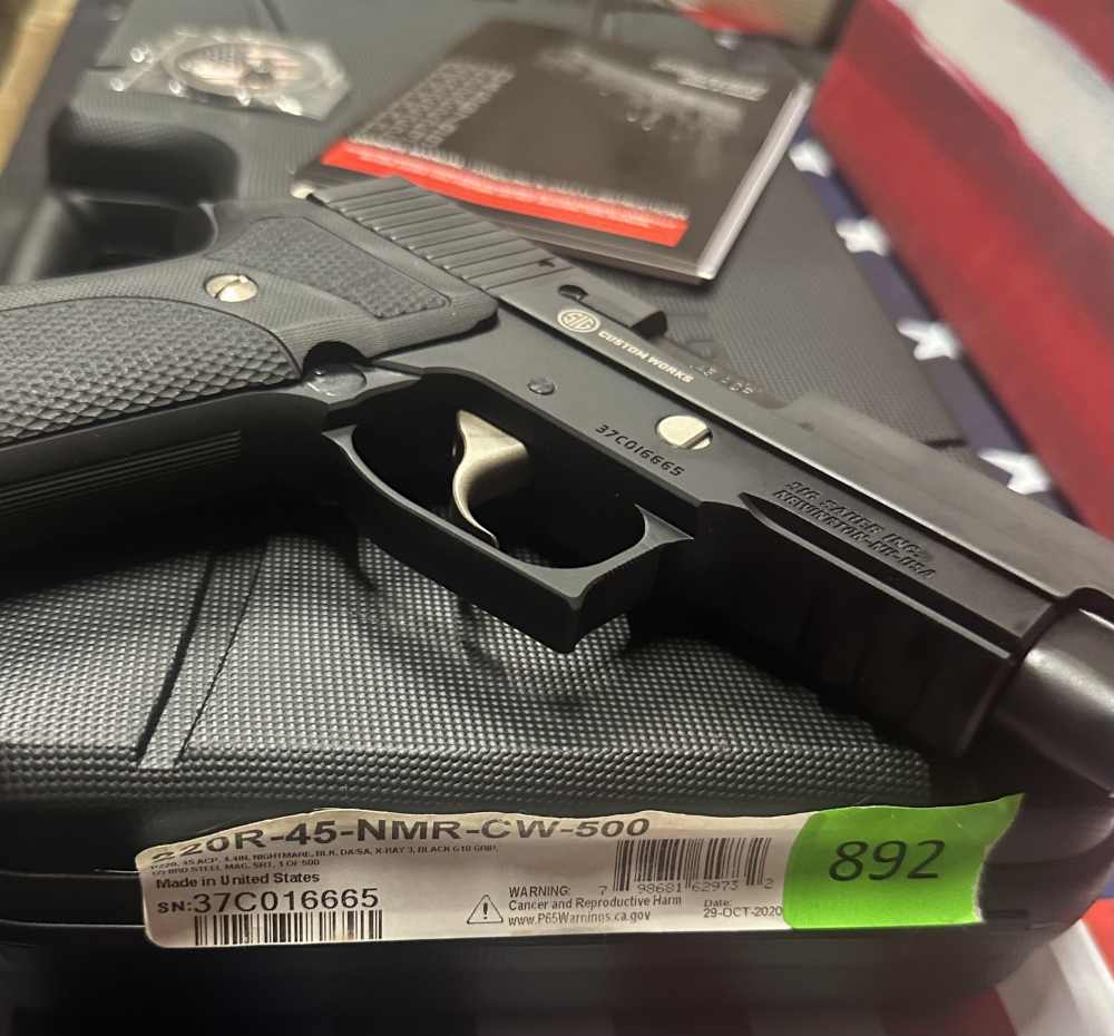 Exceptional Sig Sauer P220 Nightmare Custom Works 45 Auto 1 of 500 -img-4