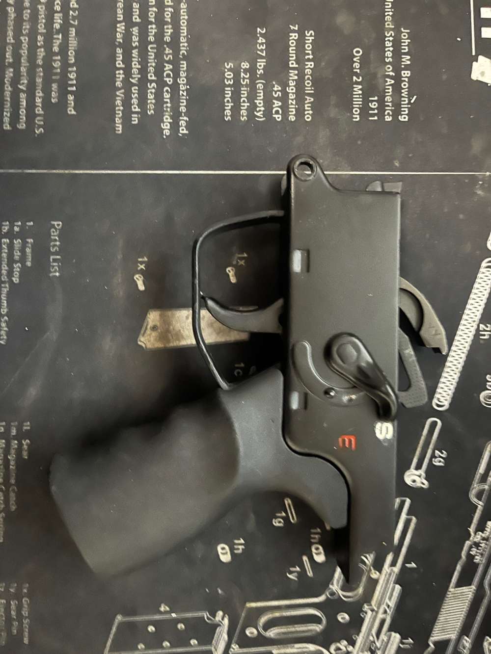 Full size POF MP5 metal semi trigger housing-img-1