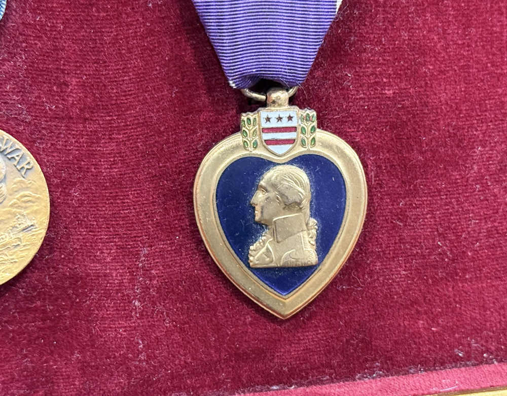 WW1 US Medal Lot Campaign NEW YORK PURPLE HEART NAMED & NUMBERED Pre WW2 -img-19