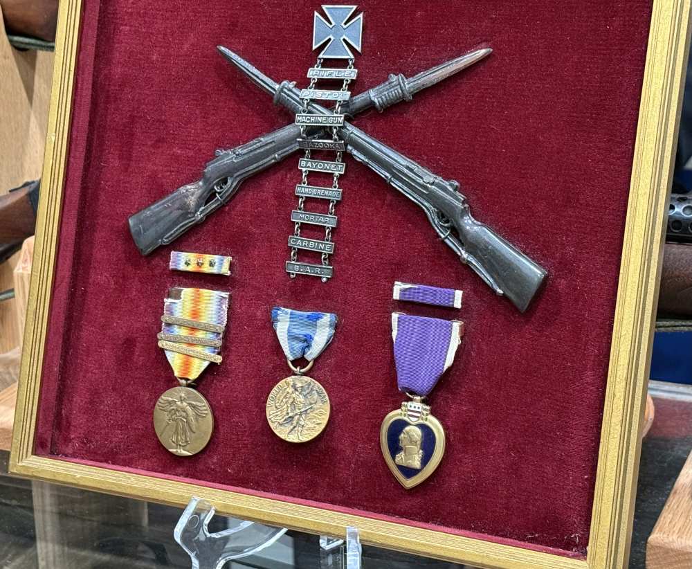 WW1 US Medal Lot Campaign NEW YORK PURPLE HEART NAMED & NUMBERED Pre WW2 -img-10