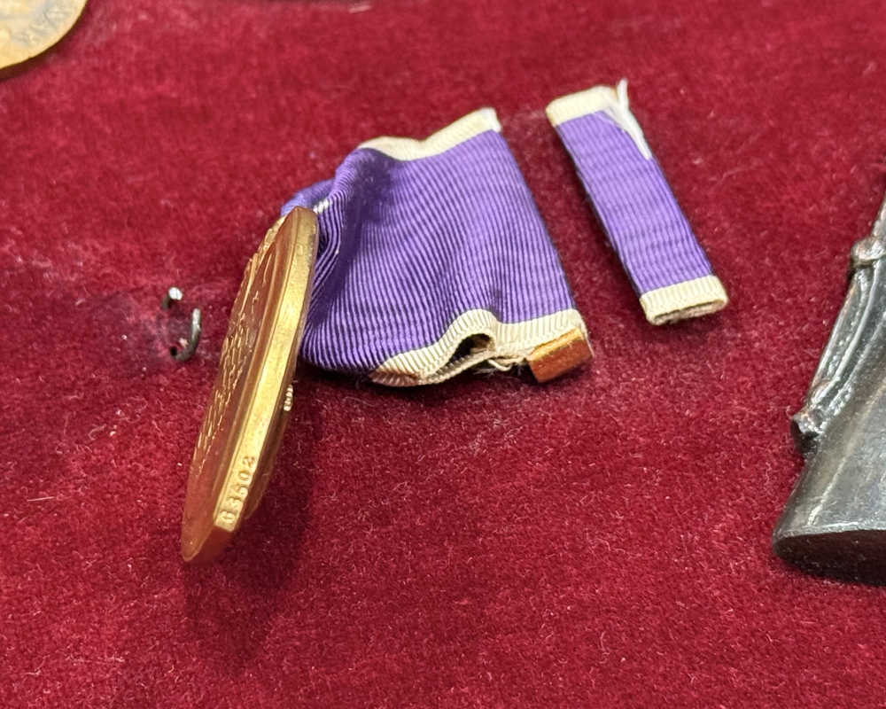 WW1 US Medal Lot Campaign NEW YORK PURPLE HEART NAMED & NUMBERED Pre WW2 -img-23
